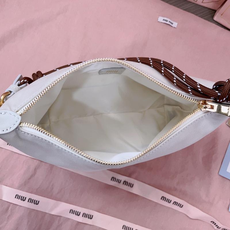 Miu Miu Gabardine pouch White 5NE841
