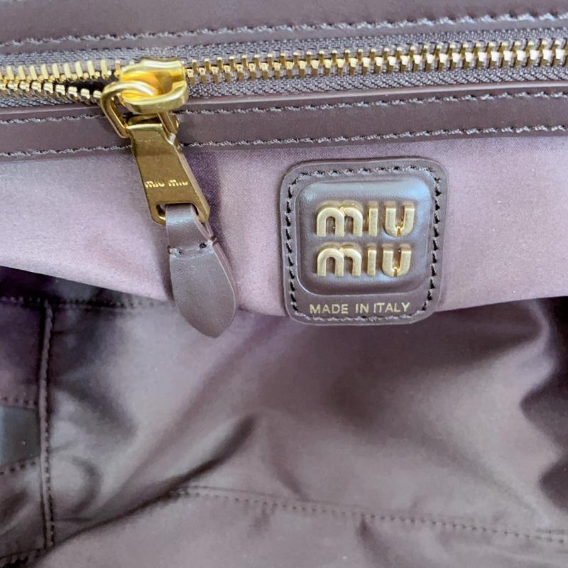 Miu Miu Medium Beau leather Bag Briarwood 5BB172