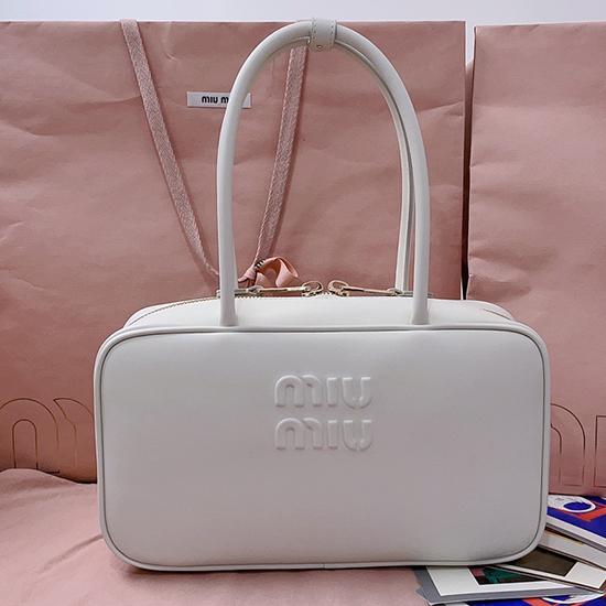 Miu Miu Medium Beau leather Bag White 5BB172