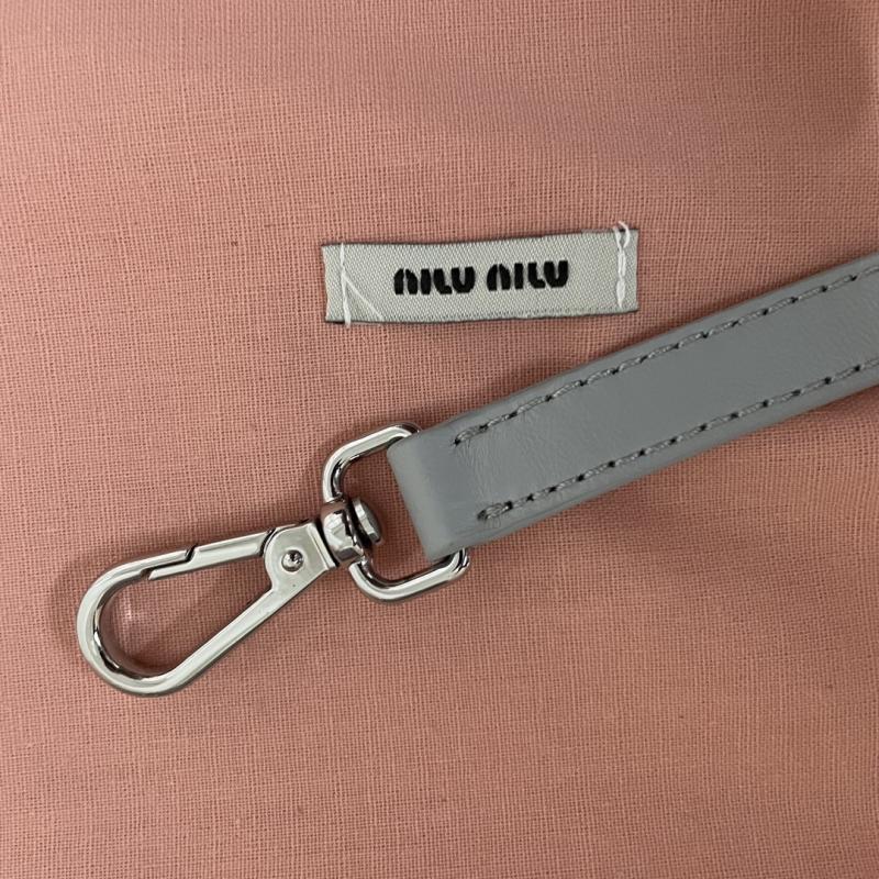 Miu Miu Nappa Leather Handbag Blue 5BA251