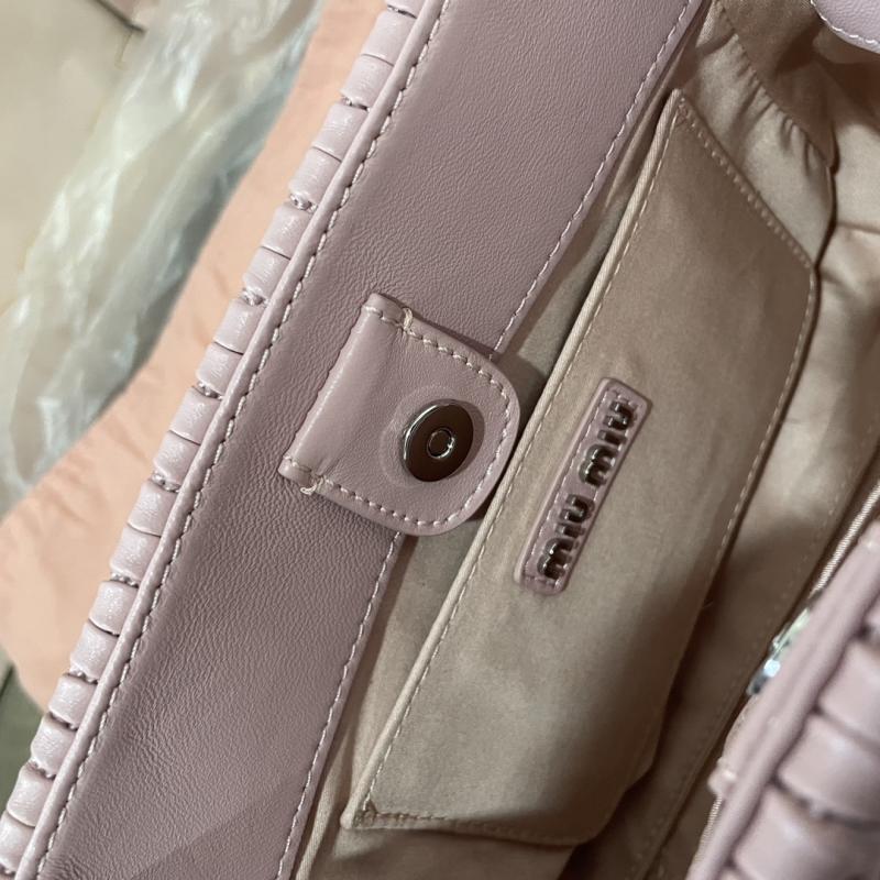 Miu Miu Nappa Leather Handbag Pink 5BA251