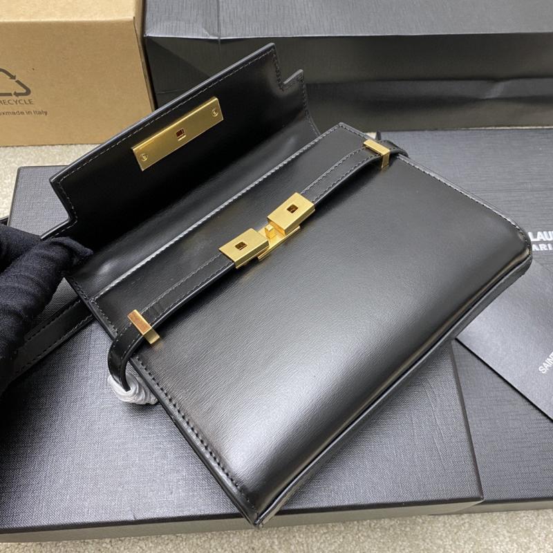Saint Laurent Manhattan Mini Crossbody Bag Black 727766