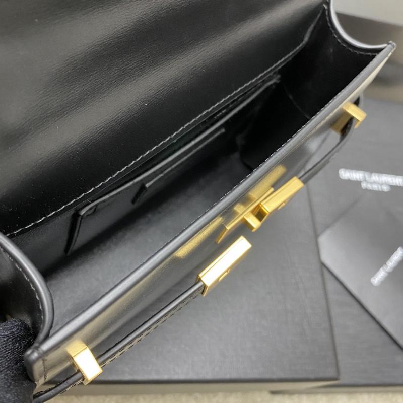 Saint Laurent Manhattan Mini Crossbody Bag Black 727766