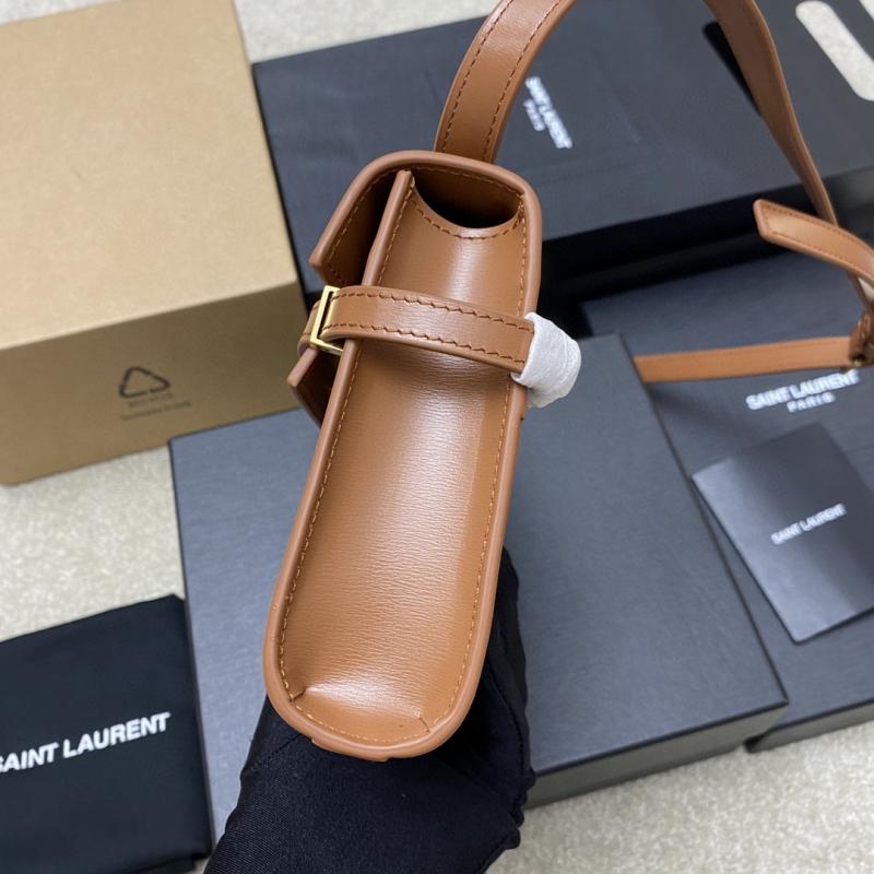 Saint Laurent Manhattan Mini Crossbody Bag Camel 727766