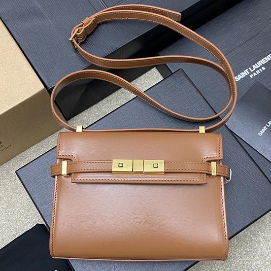 Saint Laurent Manhattan Mini Crossbody Bag Camel 727766