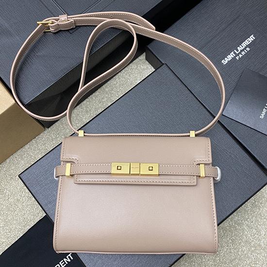 Saint Laurent Manhattan Mini Crossbody Bag Nude 727766