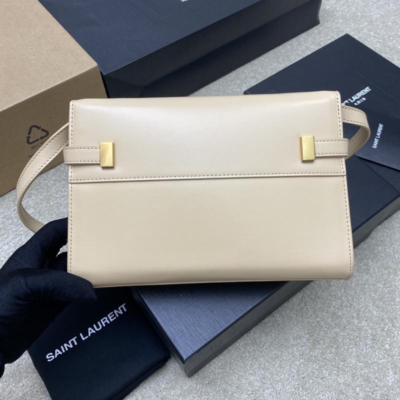 Saint Laurent Manhattan Small Shoulder Bag Beige 675626