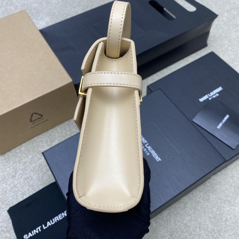 Saint Laurent Manhattan Small Shoulder Bag Beige 675626