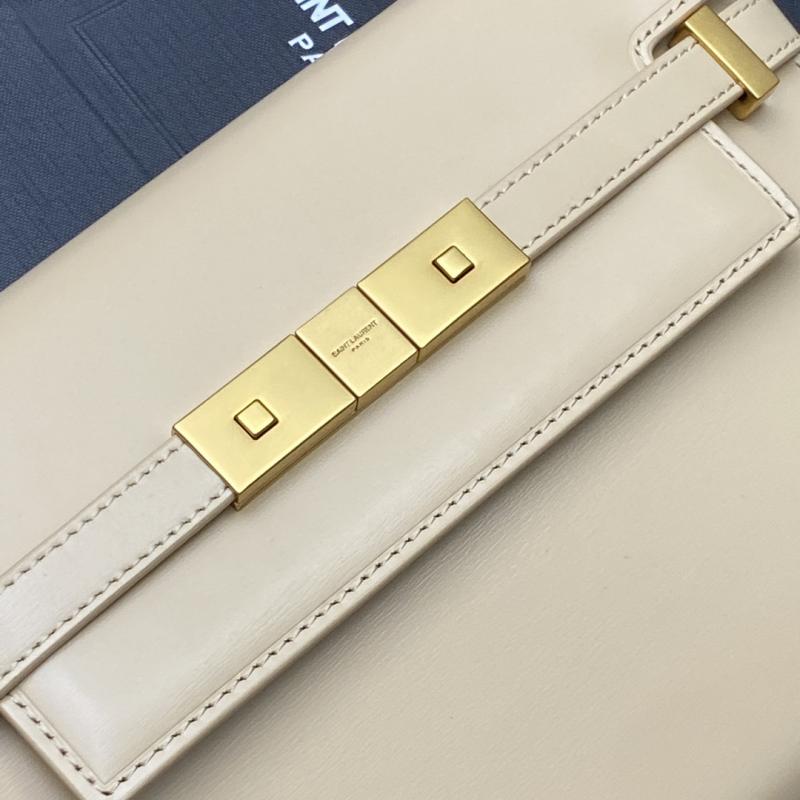Saint Laurent Manhattan Small Shoulder Bag Beige 675626
