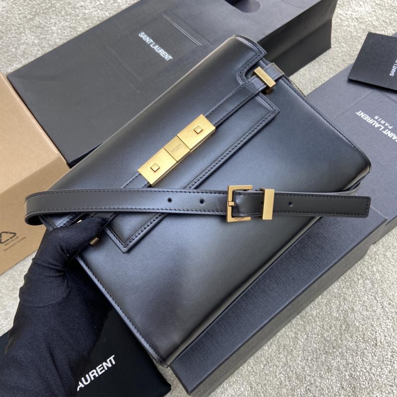 Saint Laurent Manhattan Small Shoulder Bag Black 675626