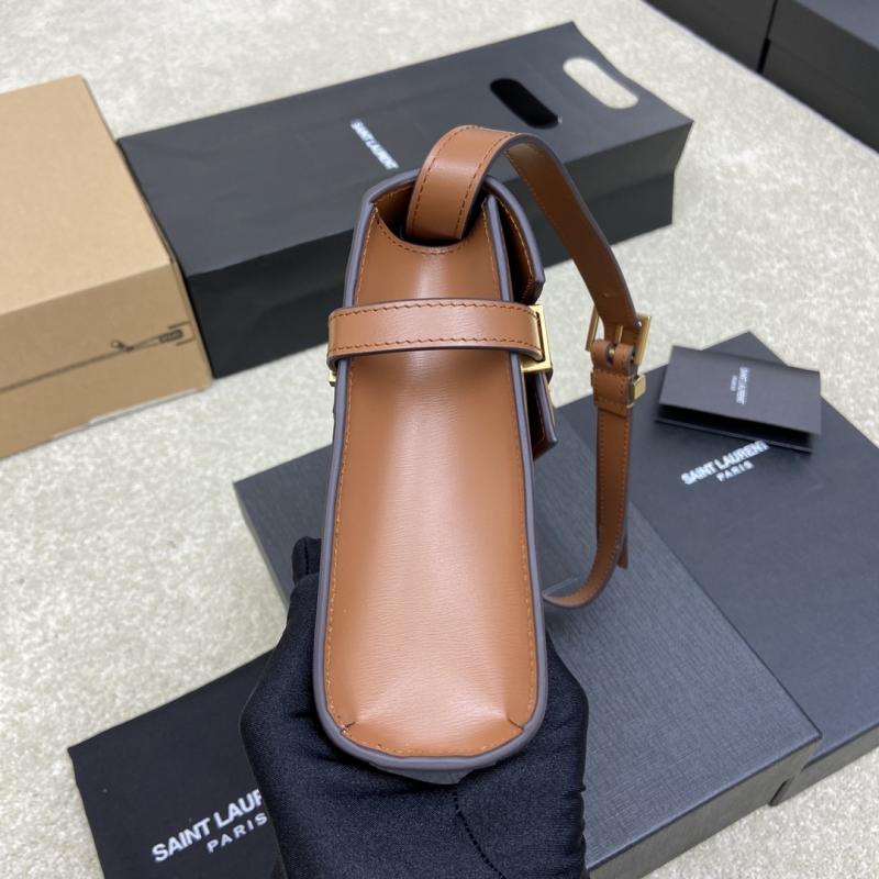 Saint Laurent Manhattan Small Shoulder Bag Camel 675626