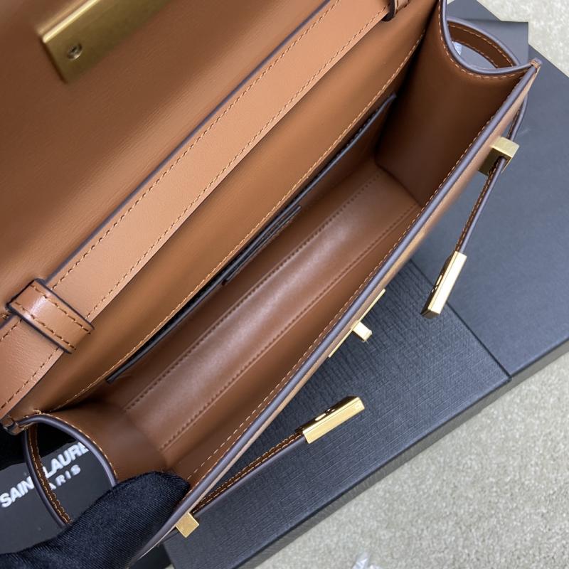 Saint Laurent Manhattan Small Shoulder Bag Camel 675626