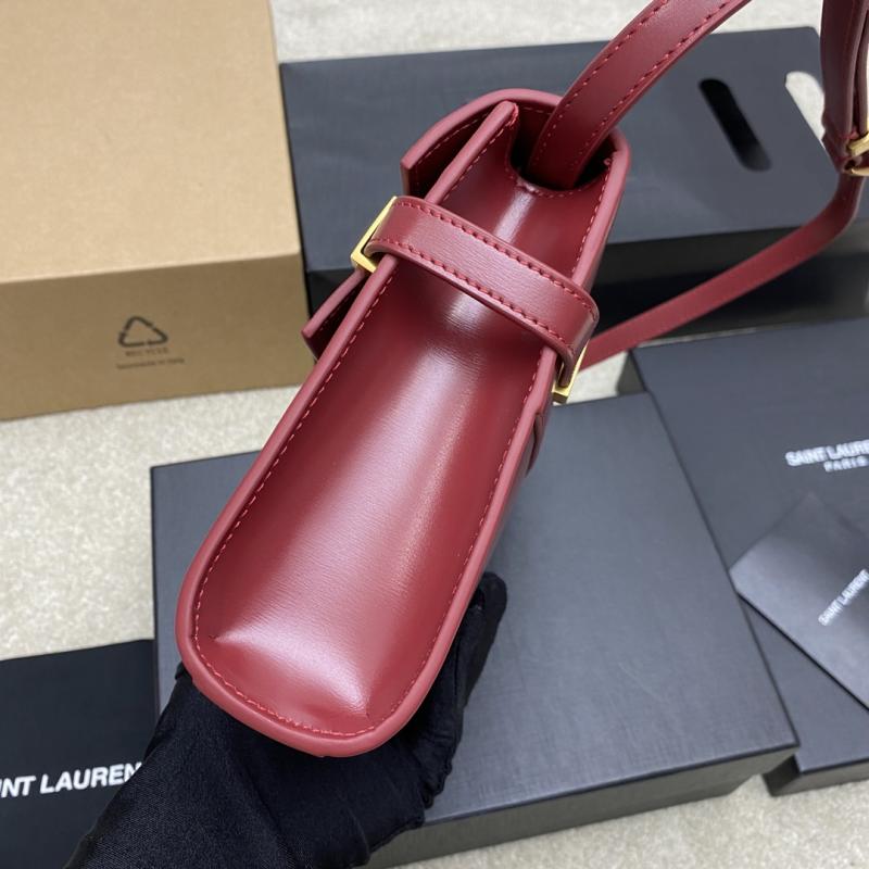 Saint Laurent Manhattan Small Shoulder Bag Red 675626