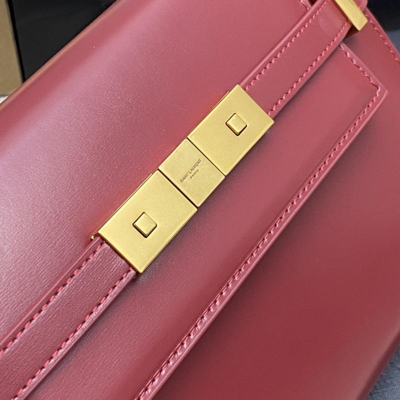 Saint Laurent Manhattan Small Shoulder Bag Red 675626