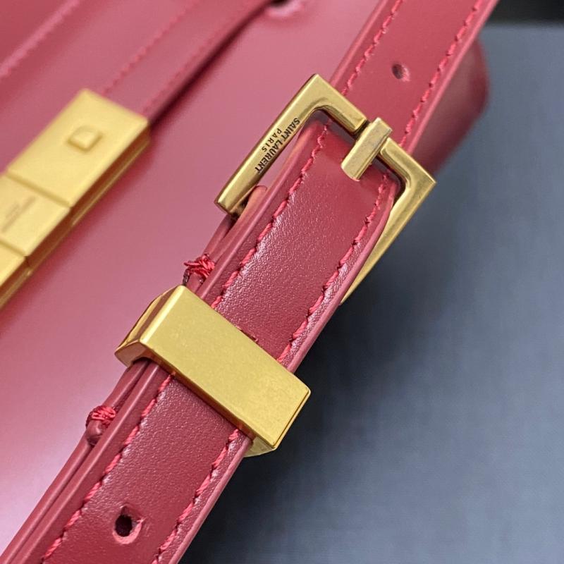 Saint Laurent Manhattan Small Shoulder Bag Red 675626