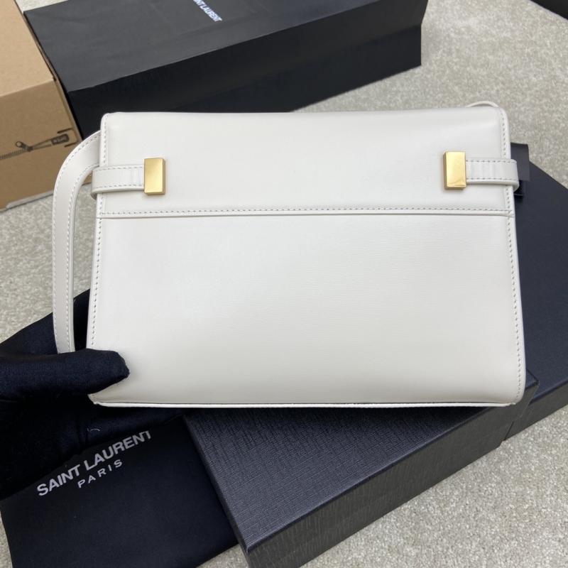 Saint Laurent Manhattan Small Shoulder Bag White 675626