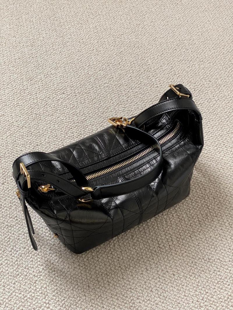 Small D-Journey Bag in Crinkled Calfskin M2416