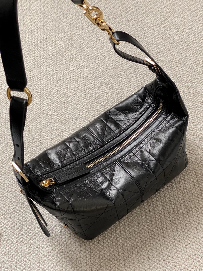 Small D-Journey Bag in Crinkled Calfskin M2416