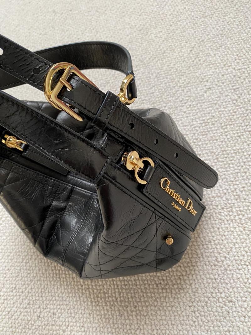 Small D-Journey Bag in Crinkled Calfskin M2416