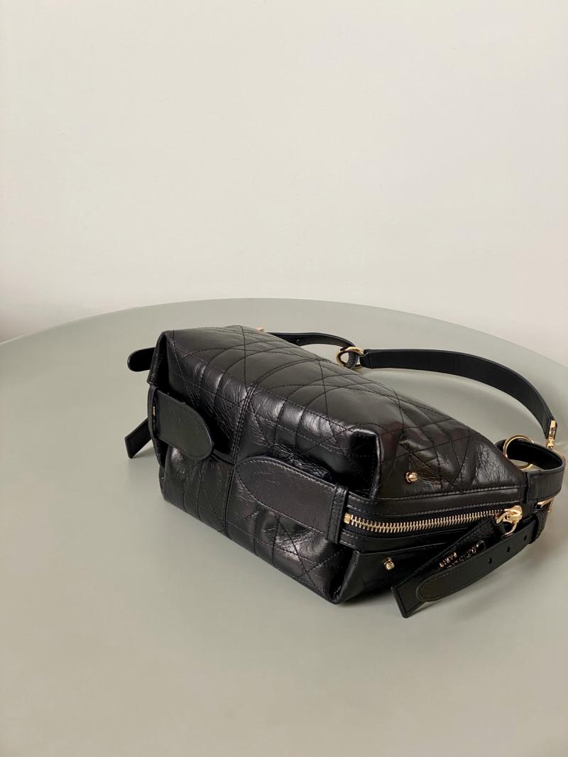 Small D-Journey Bag in Crinkled Calfskin M2416