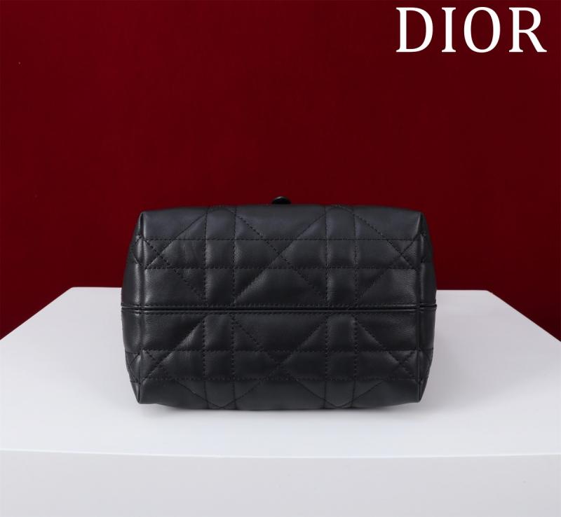 Small Dior Toujours Vertical Tote Bag Black M2835