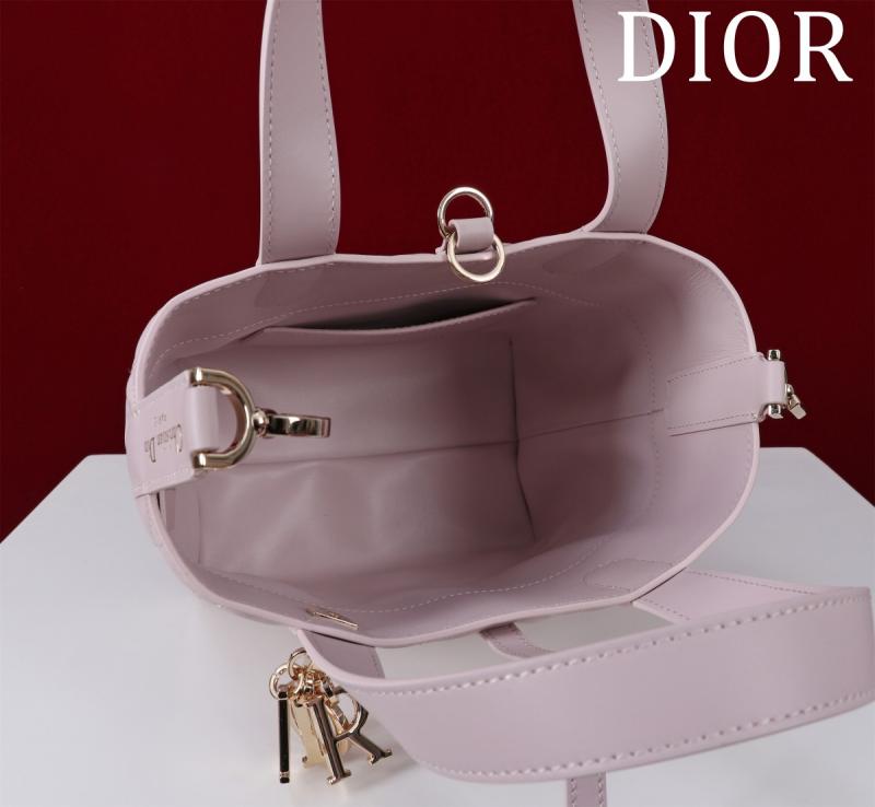 Small Dior Toujours Vertical Tote Bag Pink M2835