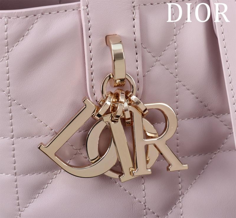 Small Dior Toujours Vertical Tote Bag Pink M2835