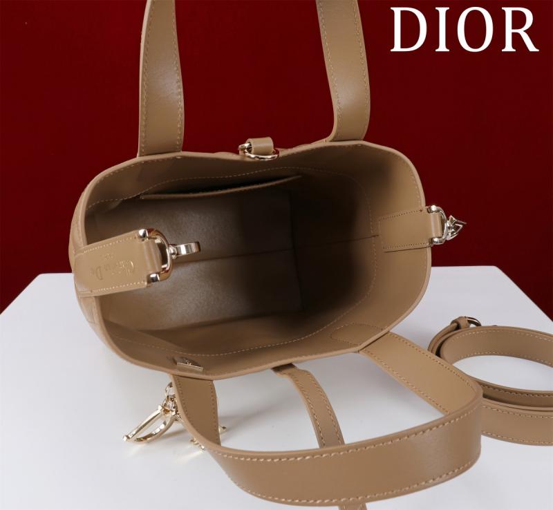 Small Dior Toujours Vertical Tote Bag Tan M2835
