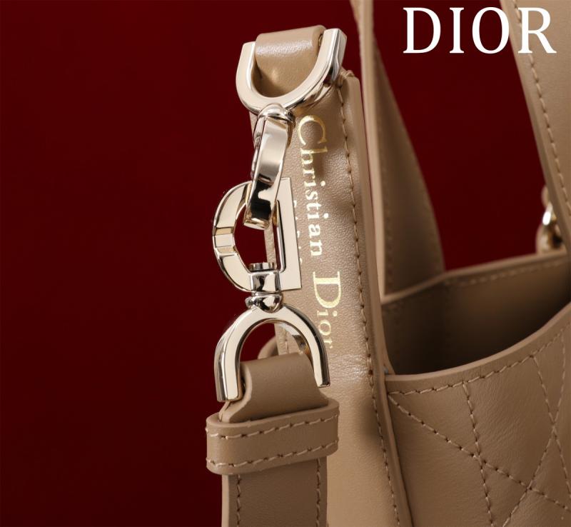 Small Dior Toujours Vertical Tote Bag Tan M2835
