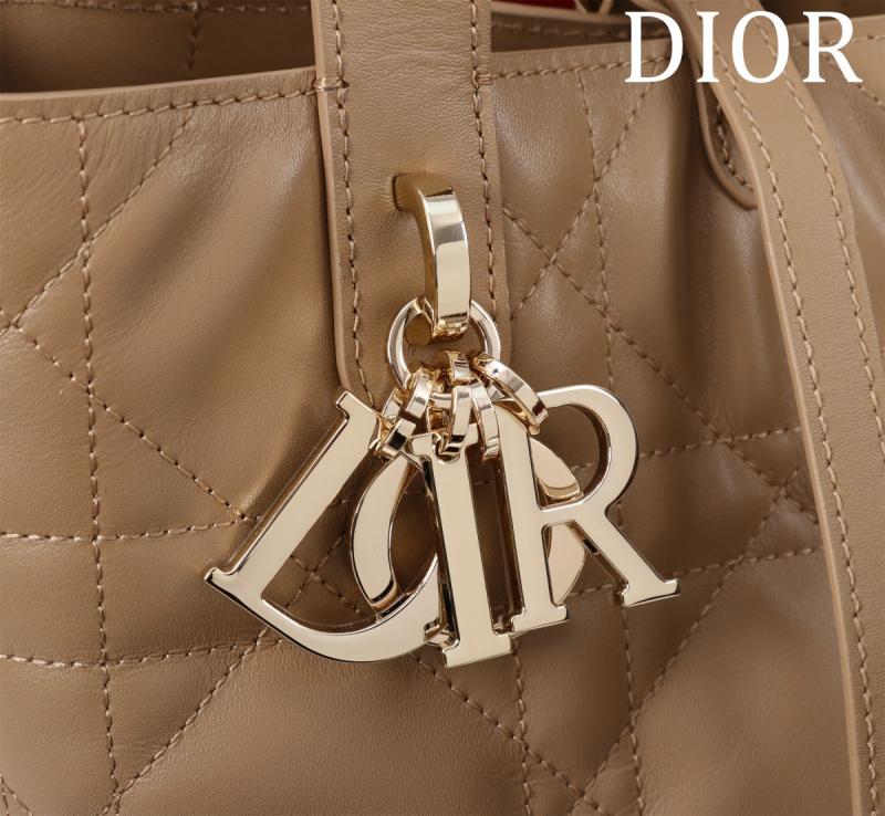 Small Dior Toujours Vertical Tote Bag Tan M2835