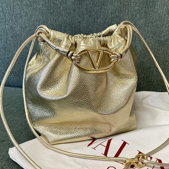Valentino Small Bucket Bag Gold V0501L
