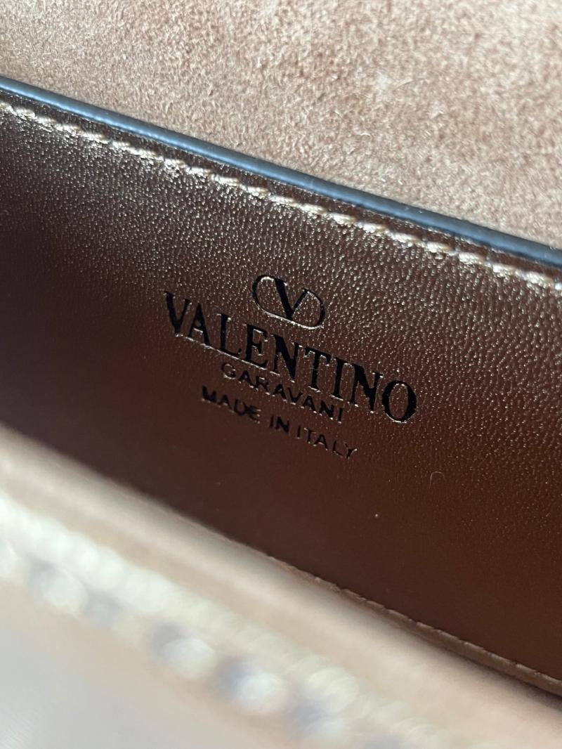 Valentino Small Embroidered Shoulder Bag Gold V0145