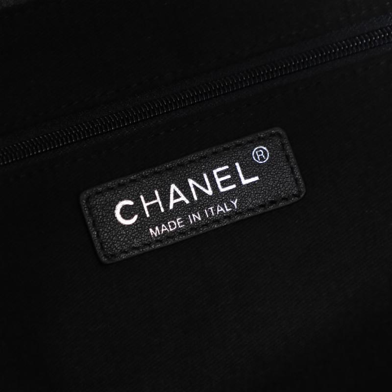 Chanel Calfskin Large Coco Eyelets Shopping Tote AS8011