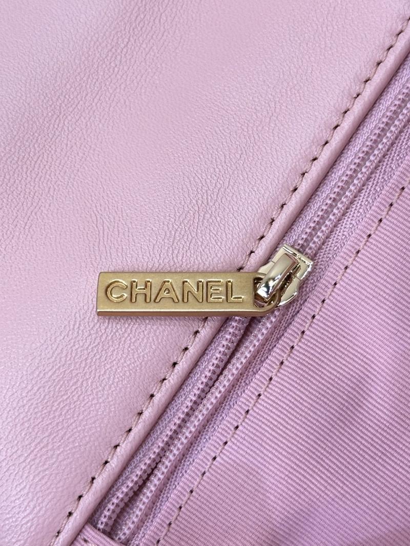 Chanel 19 Lambskin Flap Handbag Pink AS1160