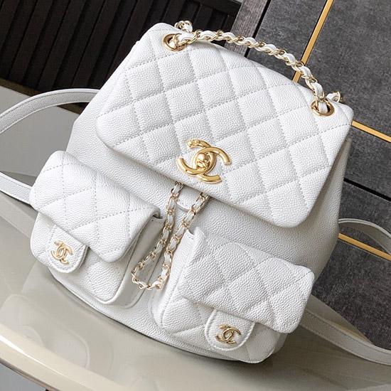 Chanel Backpack Light Grey AS3860