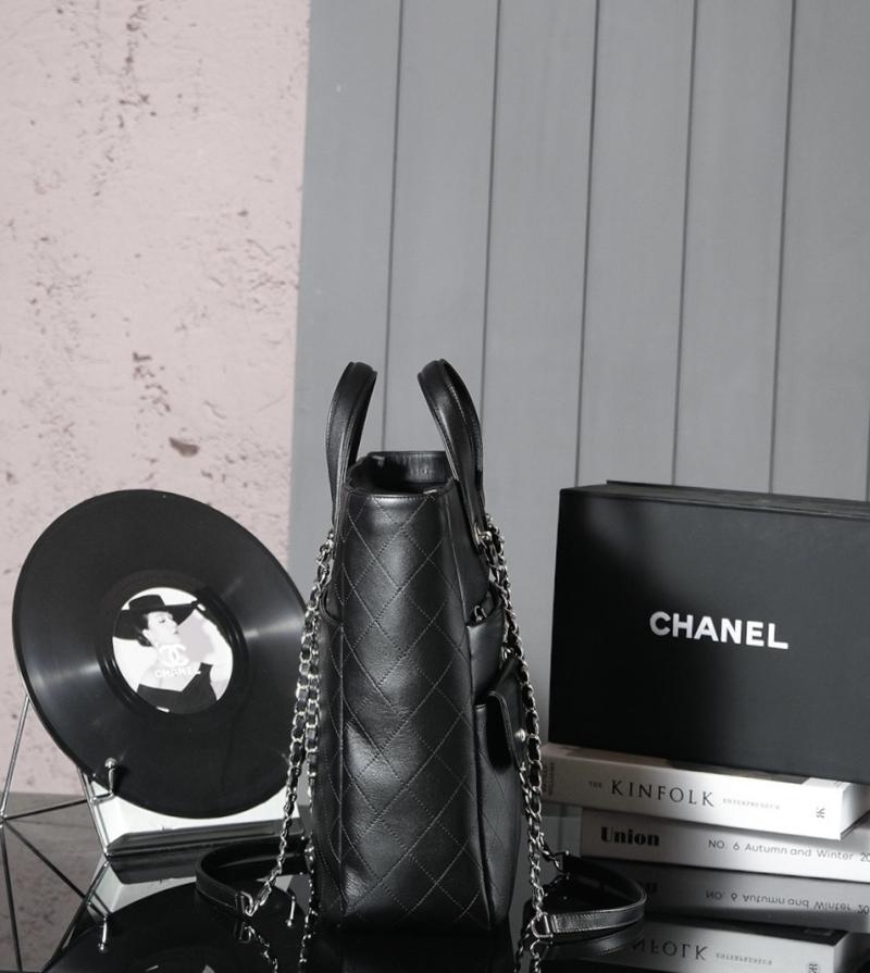 Chanel Calfskin Quilted Ultra Pocket Shopping Tote AS8011