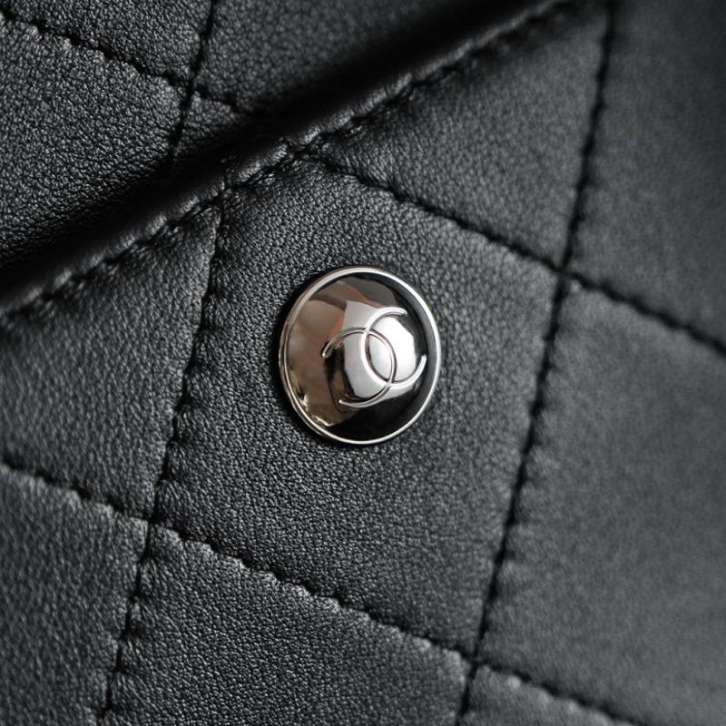 Chanel Calfskin Quilted Ultra Pocket Shopping Tote AS8011
