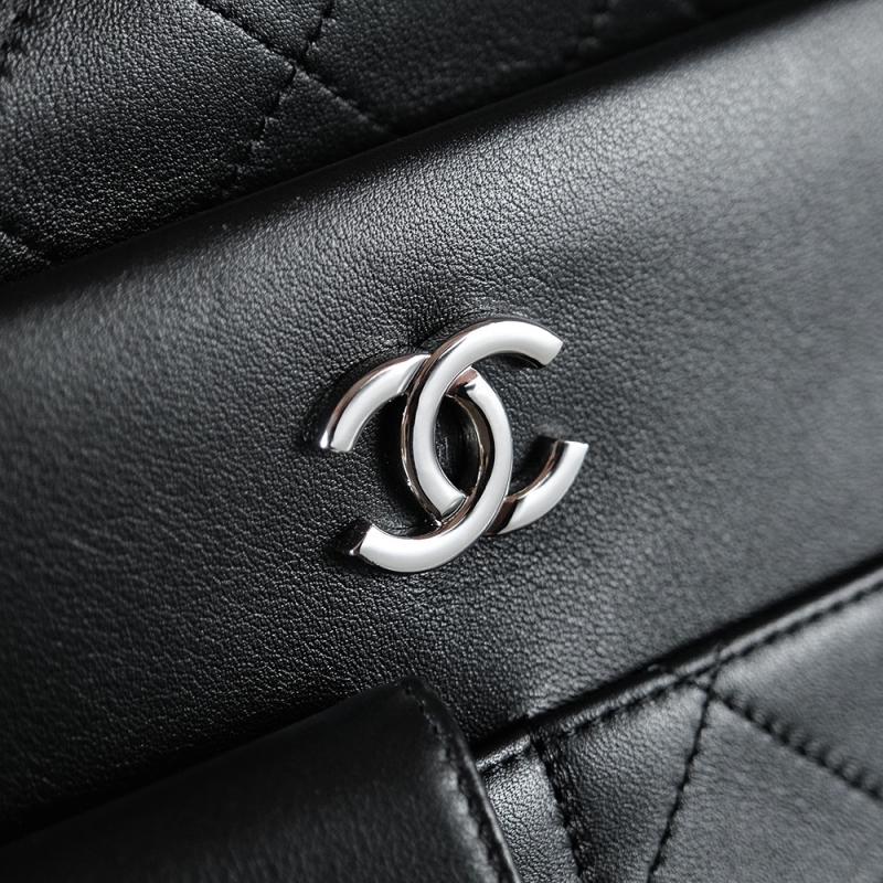 Chanel Calfskin Quilted Ultra Pocket Shopping Tote AS8011