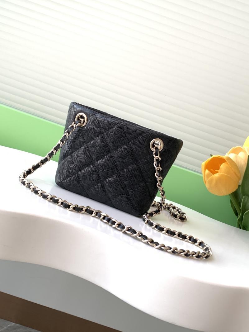 Chanel Classic Clutch With Chain Black AP4422