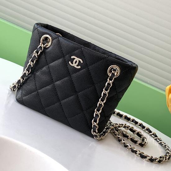 Chanel Classic Clutch With Chain Black AP4422