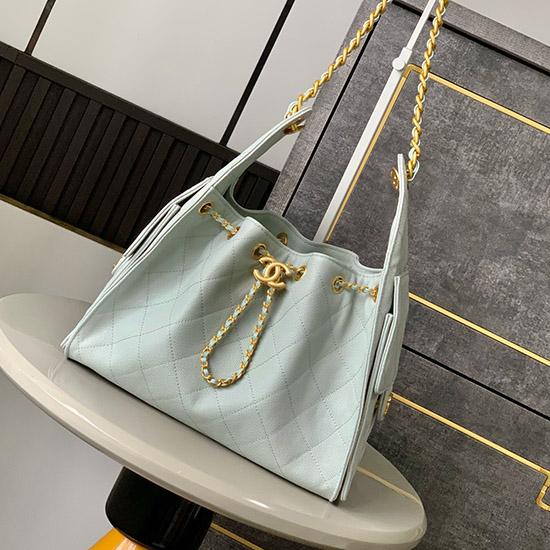 Chanel Grained Calfskin 25 Small Handbag Green AS5293