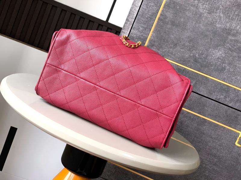 Chanel Grained Calfskin 25 Small Handbag Burgundy AS5293