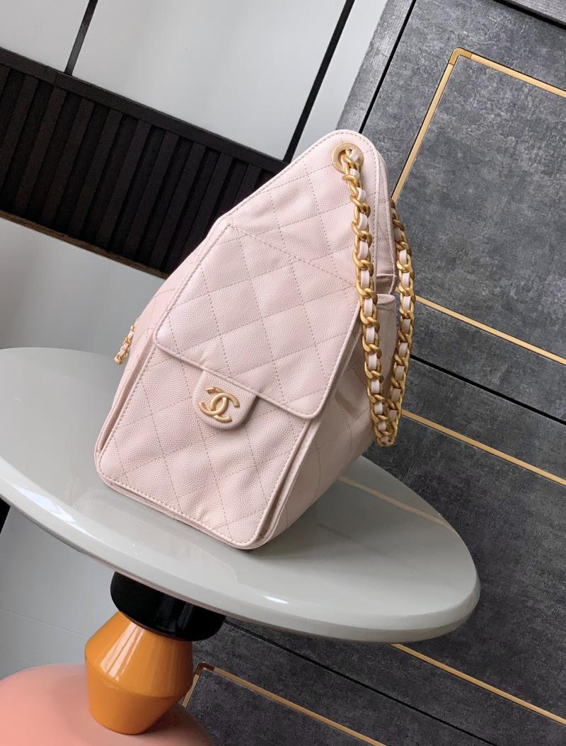 Chanel Grained Calfskin 25 Small Handbag Pink AS5293
