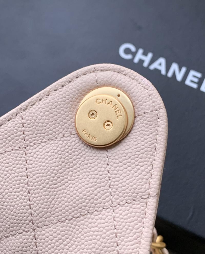 Chanel Grained Calfskin 25 Small Handbag Pink AS5293