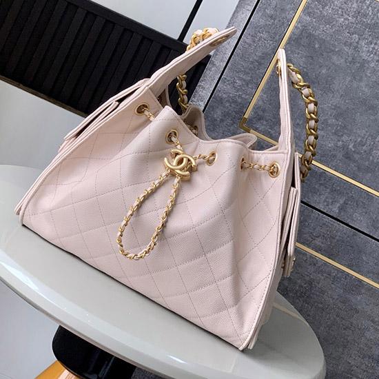 Chanel Grained Calfskin 25 Small Handbag Pink AS5293