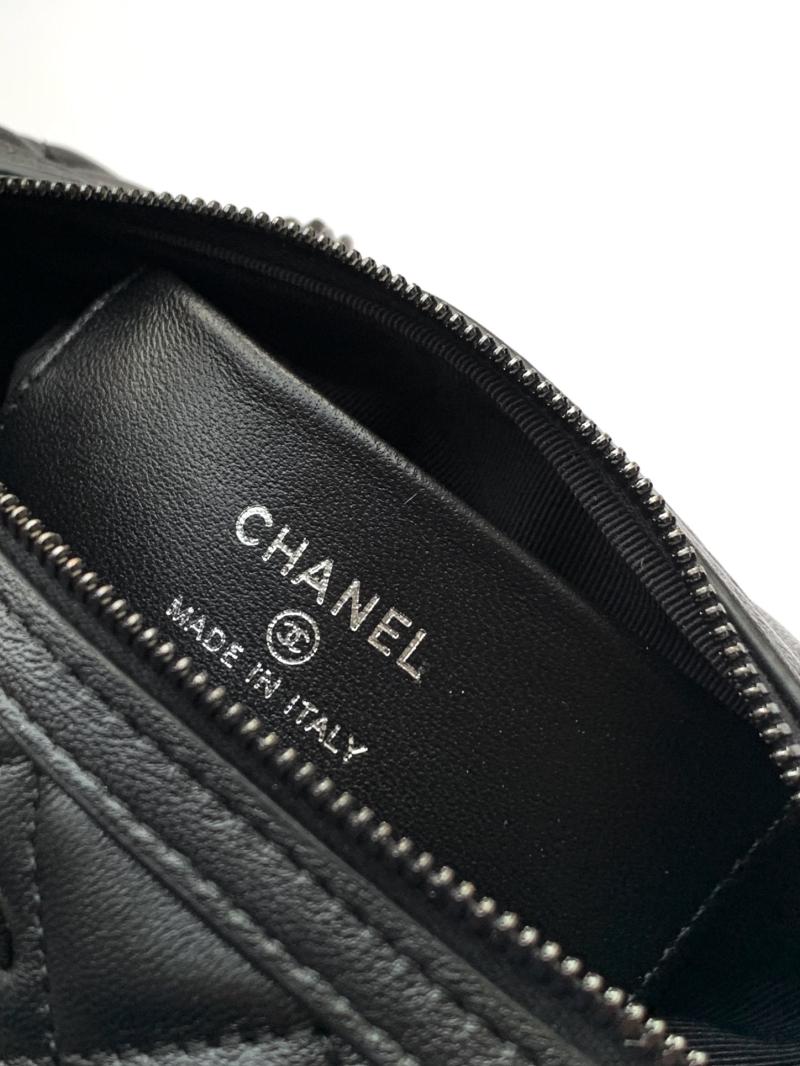 Chanel Lambskin Mini Boston Bag Black AP4474