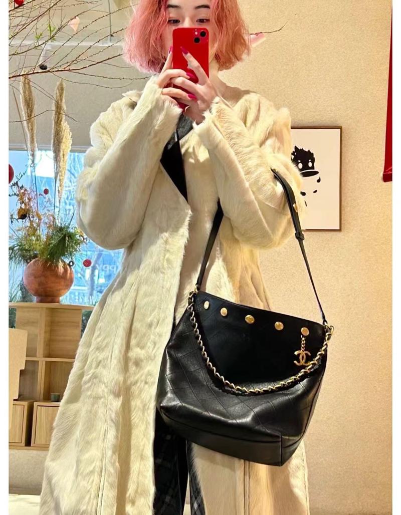 Chanel Large Bucket Bag with Gold AS5406