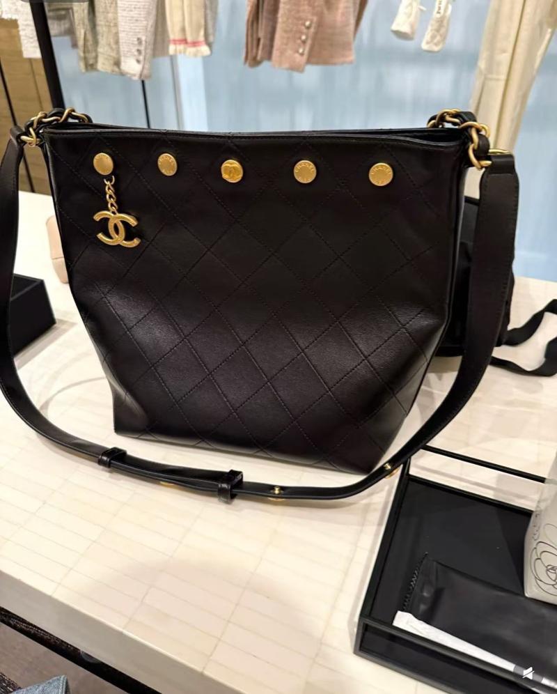 Chanel Large Bucket Bag with Gold AS5406