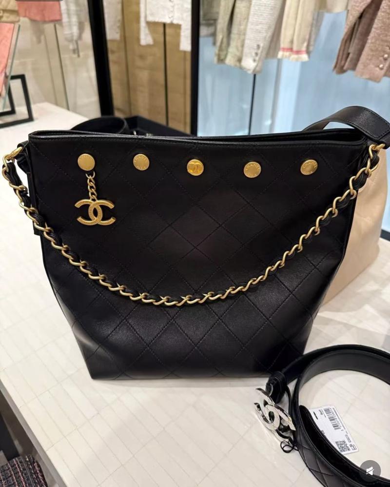 Chanel Large Bucket Bag with Gold AS5406