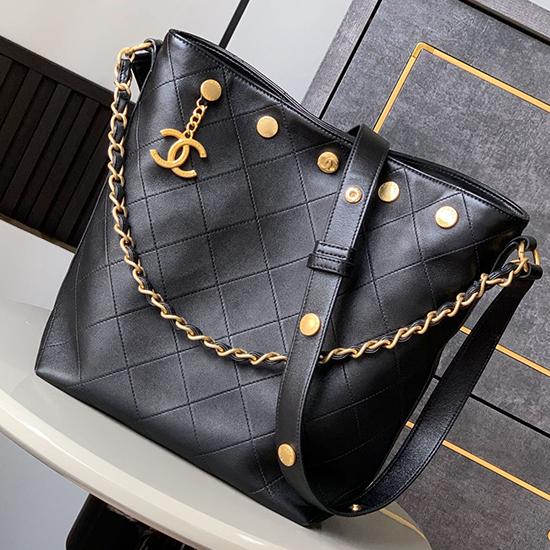 Chanel Large Bucket Bag with Gold AS5406